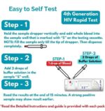 ⁦جهاز تحليل الايدز HIV المنزلي الجيل الرابع الكومبو P24 من Trustline⁩ - الصورة ⁦4⁩