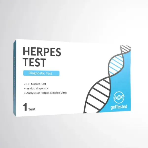 اختبار الهربس 1/2السريع بالدم (gettested herpes (hsv 1 & hsv 2) test)