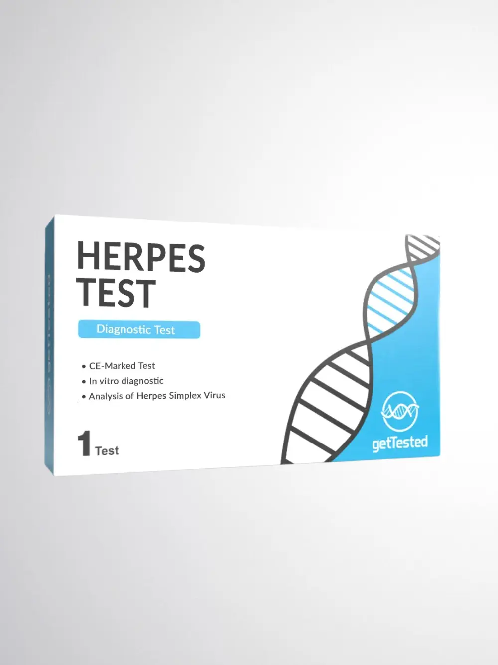 اختبار الهربس 1/2السريع بالدم (gettested herpes (hsv 1 & hsv 2) test)
